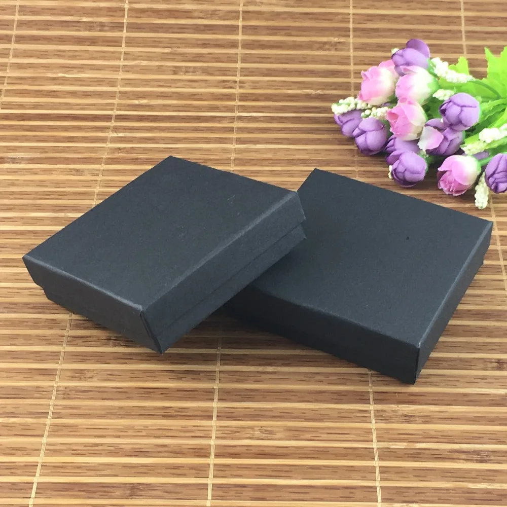 20pcs Black Jewelry display Boxes with Paper Bottom bracket Necklace Boxes&ampEarring Box and Accessory Packaging | Украшения и