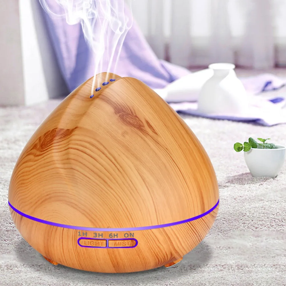 550ml Ultrasonic Humidifier Colorful Oil Diffuser with Remote Control Air Aroma for Office Bedroom N30C | Бытовая техника