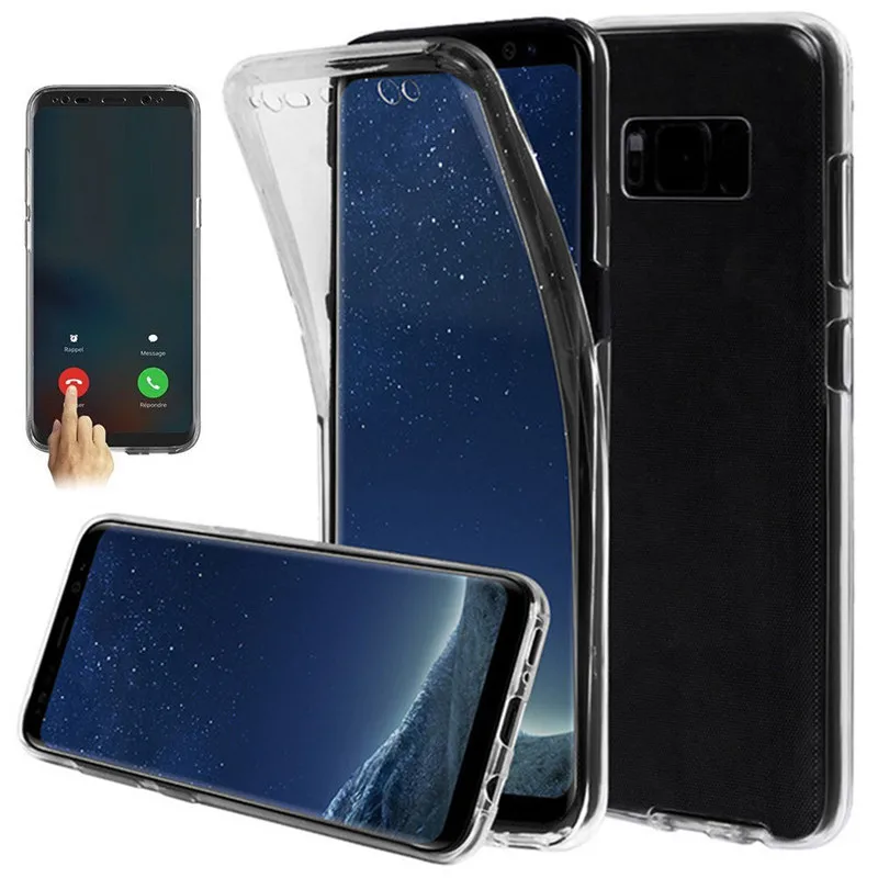Мягкий s10plus чехол для samsung Galaxy M20 M30 A40S A60 A70 A50 A40 S10 S9 S8 плюс S10E 360 Полное покрытие прозрачный силиконовый корпус для телефона