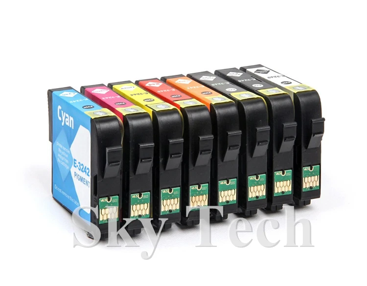 8PK 324 совместимые картриджи для Epson Sure Color P400 картридж T3240 T3249. С пигментными