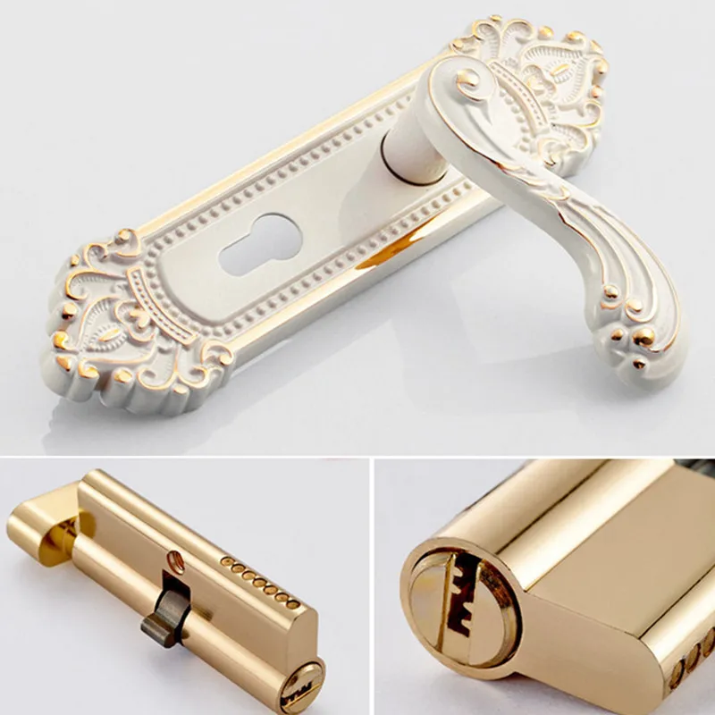 Континентальный античный Простой Модный механический замок внутренняя дверь