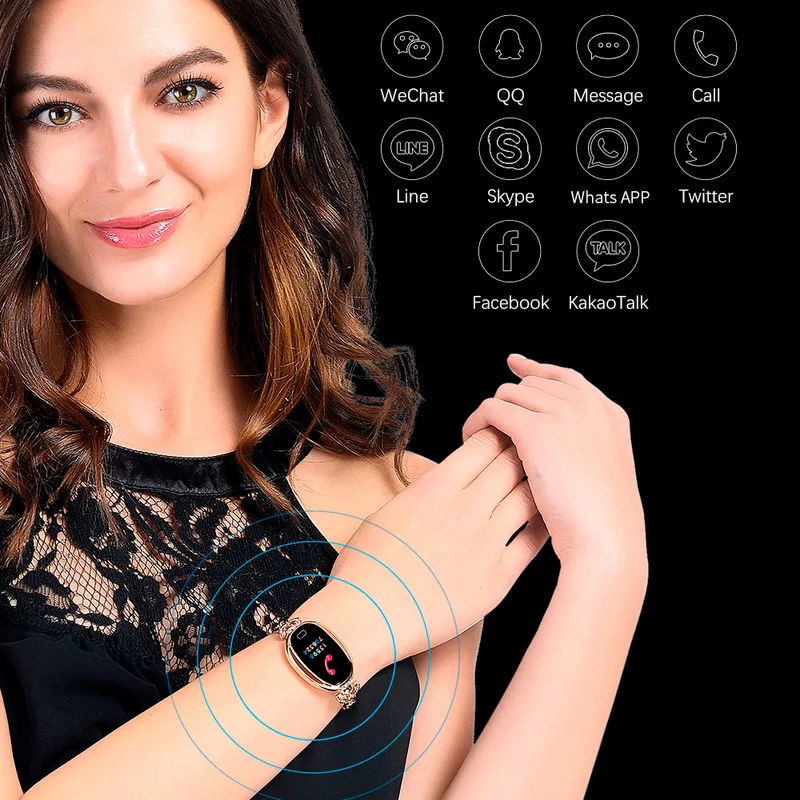 Smart Bracelet Women Activity Fitness Tracker Heart Rate Monitor Blood Pressure IP68 Waterproof Wristband Female Smartwatch | Электроника