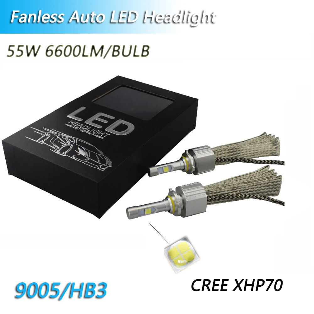 2 шт. P70 CR EE XHP70 110 Вт led 13200lm H7 H8 H9 H11 9005 9006 безвентиляторный светодиод 12 В h4 h4/9003/hb2 hi/lo