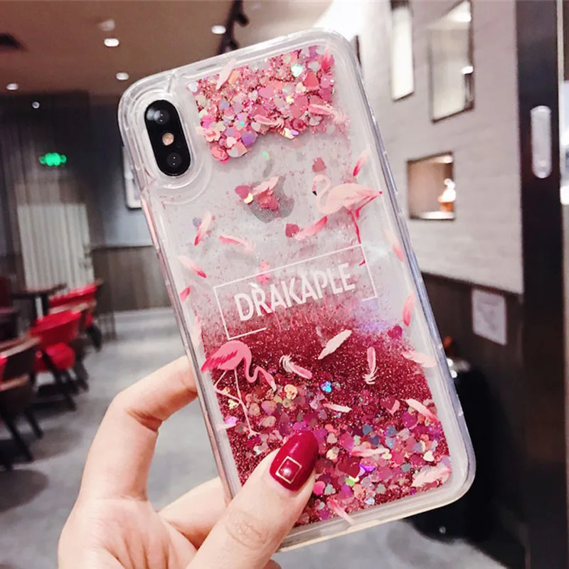 Чехол для телефона с изображением фламинго зыбучих песков для iphone 11 Pro Max 6s 7 8 Plus, чехол для iphone X, Xr, Xs, Max, задняя крышка - Цвет: huoyanniao1