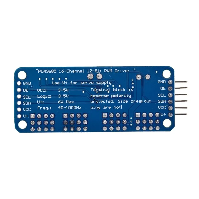 16-канальный 12-битный PWM/сервопривод-интерфейс I2C-PCA9685 для Arduino Raspberry Pi модуль