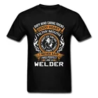 Модная мужская футболка, забавная футболка I Am A Welder, футболка в стиле стимпанк, футболка с надписью из тяжелого металла в стиле панк, мужские футболки