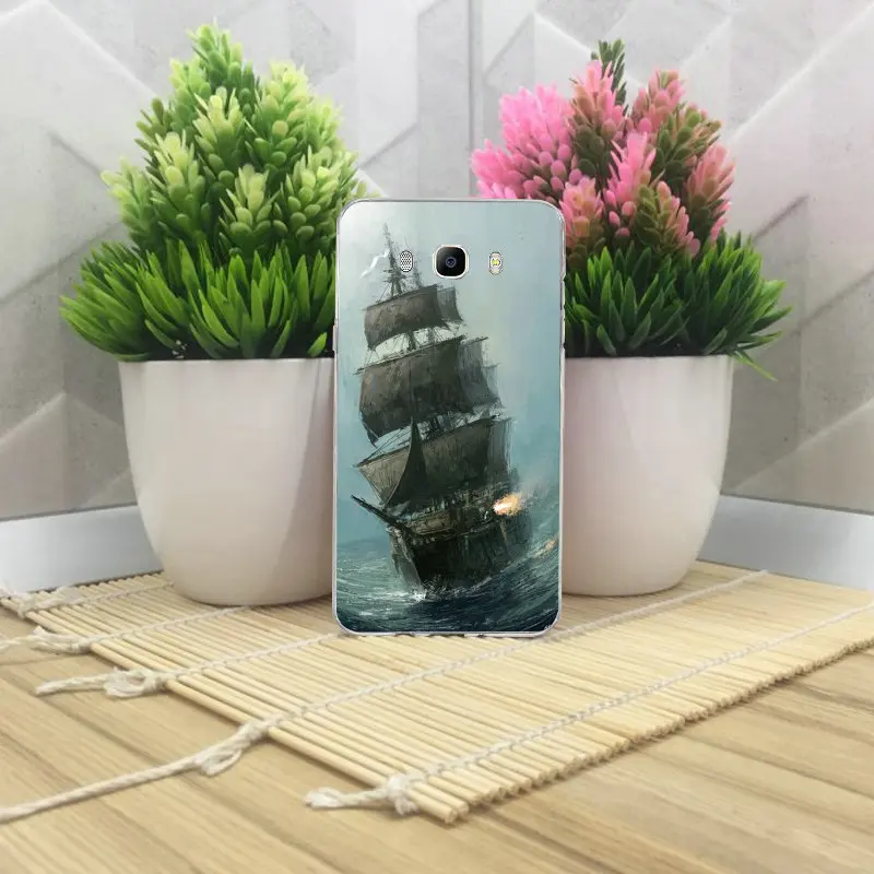 Мачта пиратского корабля для Samsung Galaxy A3 A5 A7 J2 J3 J4 J5 J6 J7 J8 2016 2017 2018 Мягкий Силиконовый