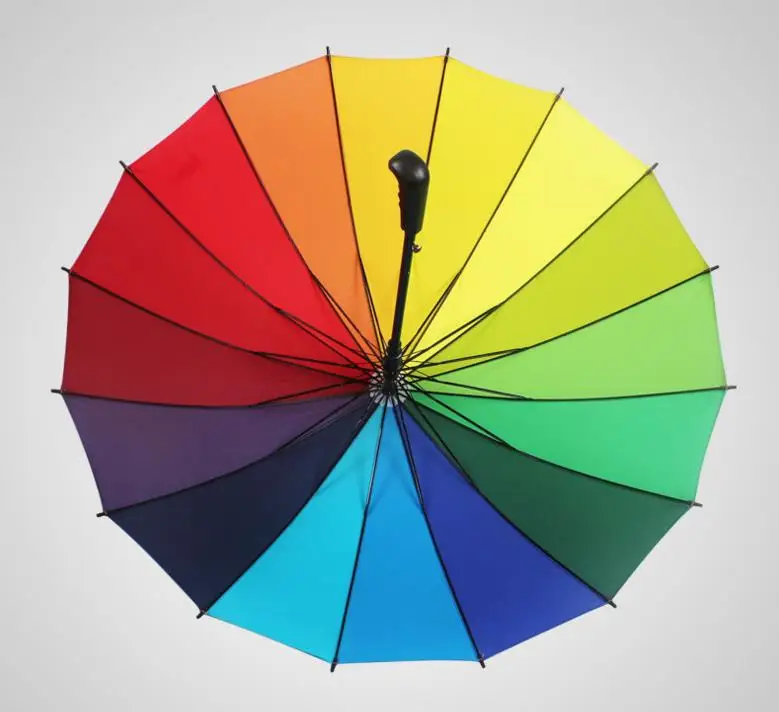 Радужный зонт для гольфа и рыбалки зонтик унисекс свадебной вечеринки сувениры