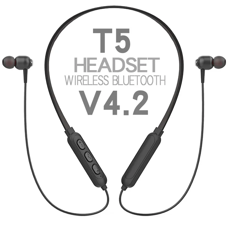 Sfmnder T5 Bluetooth Беспроводная Спортивная бинауральная стерео гарнитура - купить по