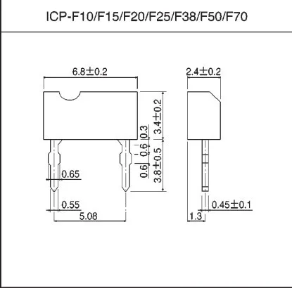 

100PCS/LOT ICP-F15 F15 TO92F TVS Diode Circuit protection elements