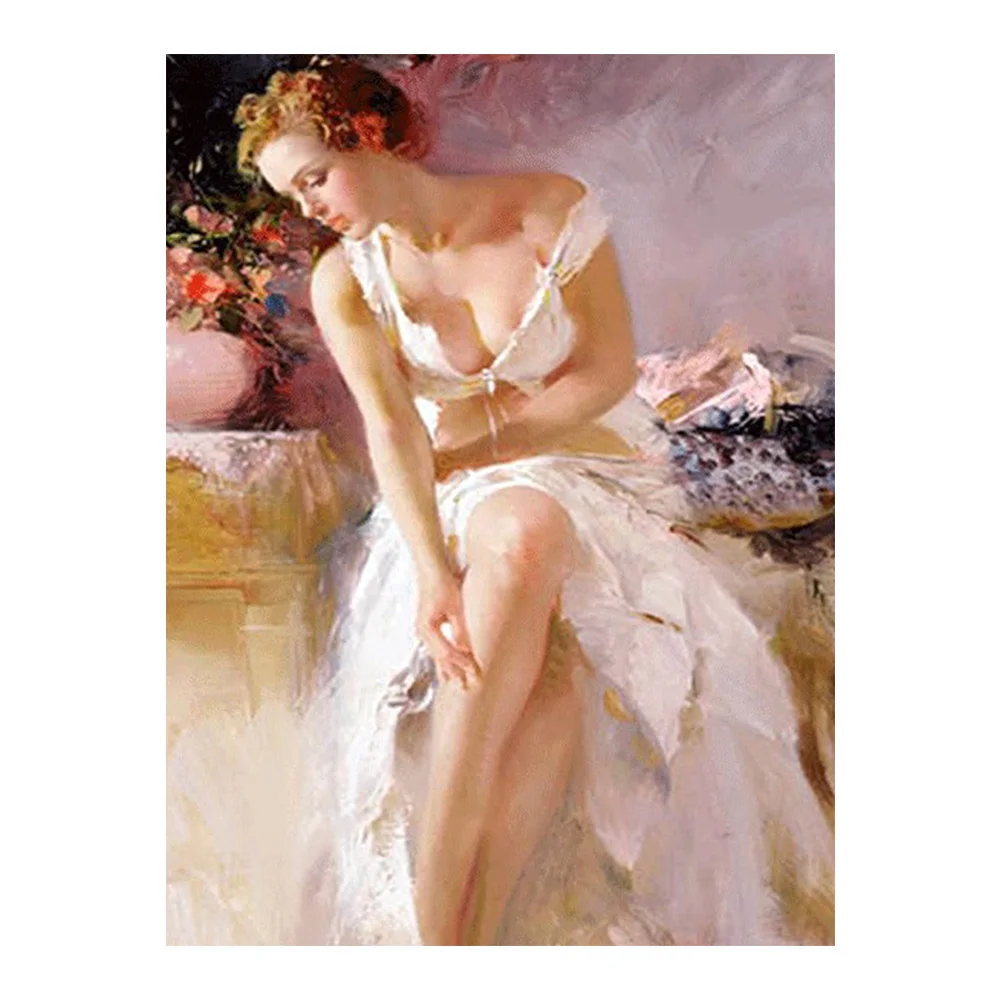 Noblewoman, алмазная живопись, Полный Круглый портрет, для женщин, новинка, сделай сам, торчащая дрель, вышивка крестом, 5D, картина маслом, стиль