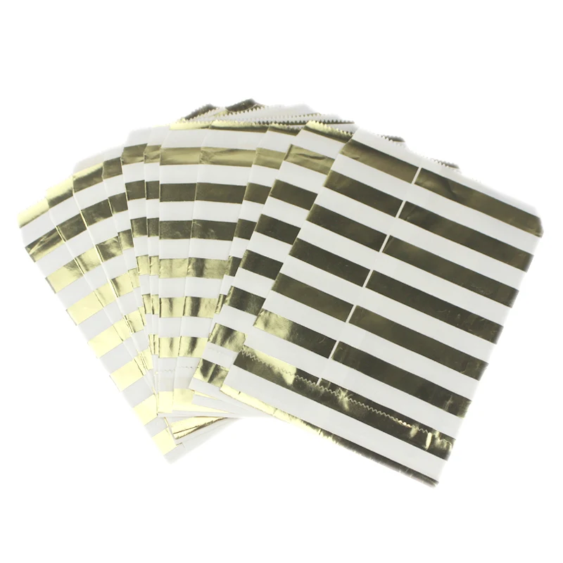 100 шт./лот металлическая фольга из золотой бумаги милая сумка любимая для