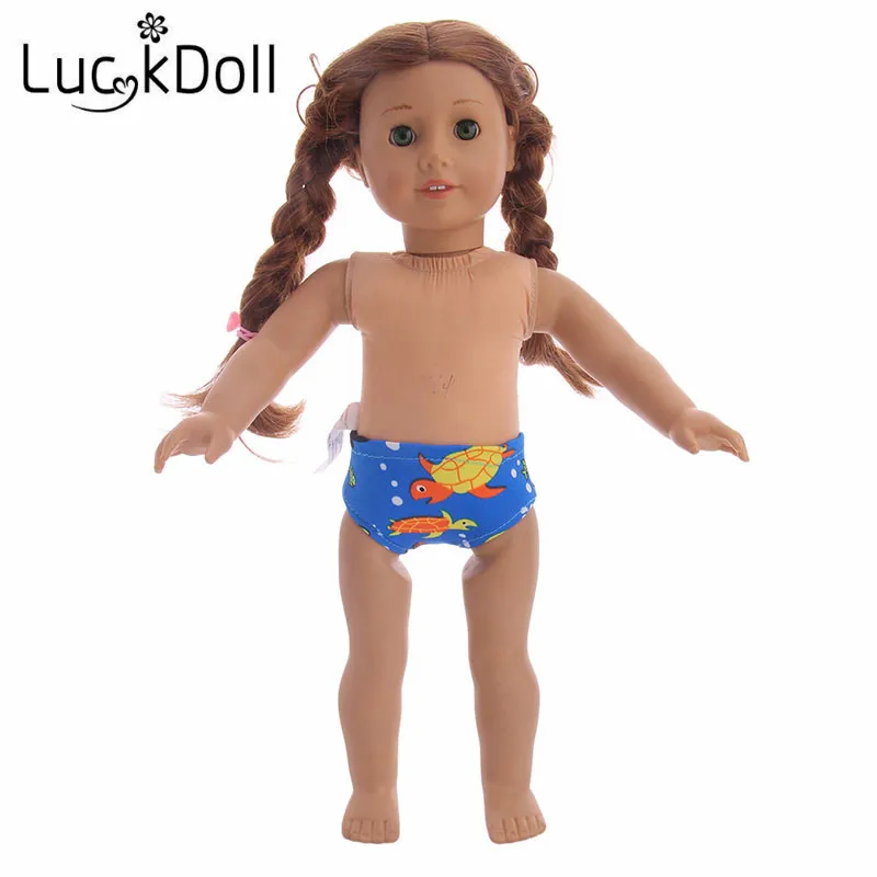 Модное нижнее белье LUCKDOLL с принтом подходит для 18 дюймовых американских кукол 43