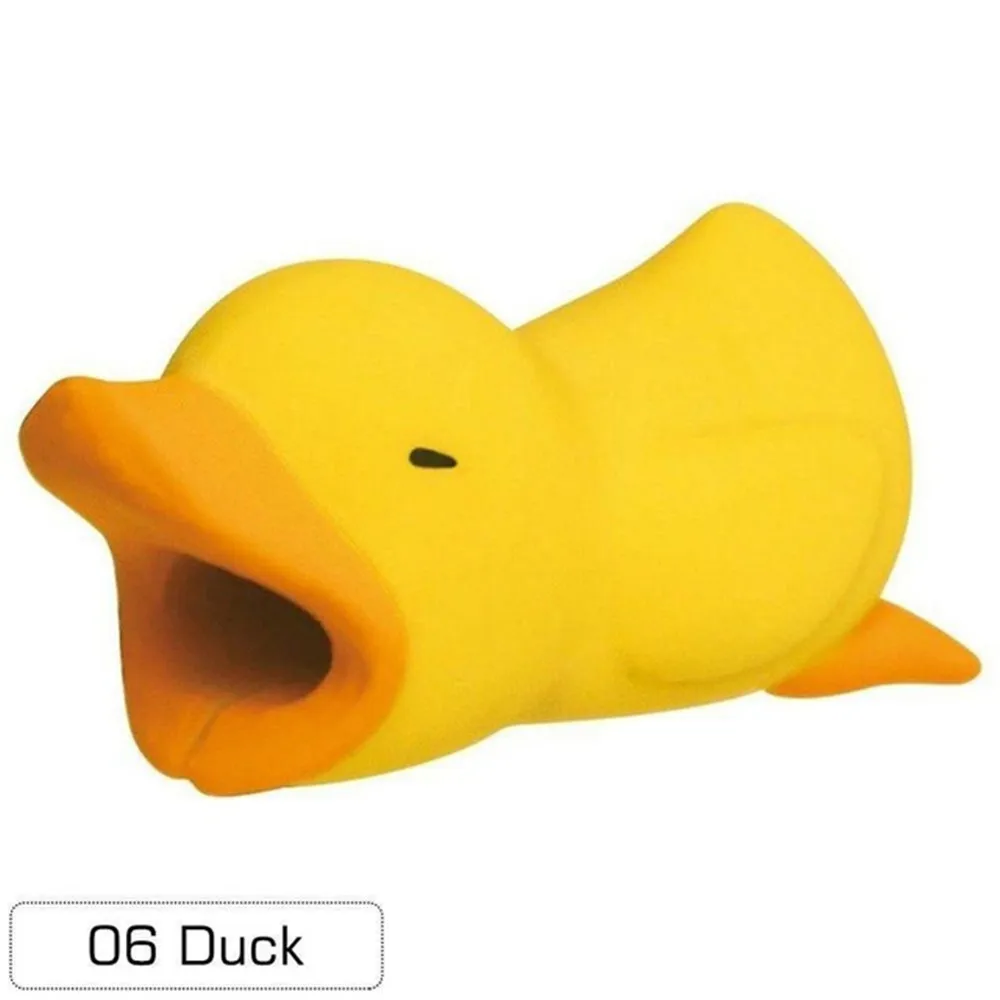 Duck Данные кабель защита рукав кабель намотки милые животные кабель протектор для мобильного телефона держатель - Цвет: Duck