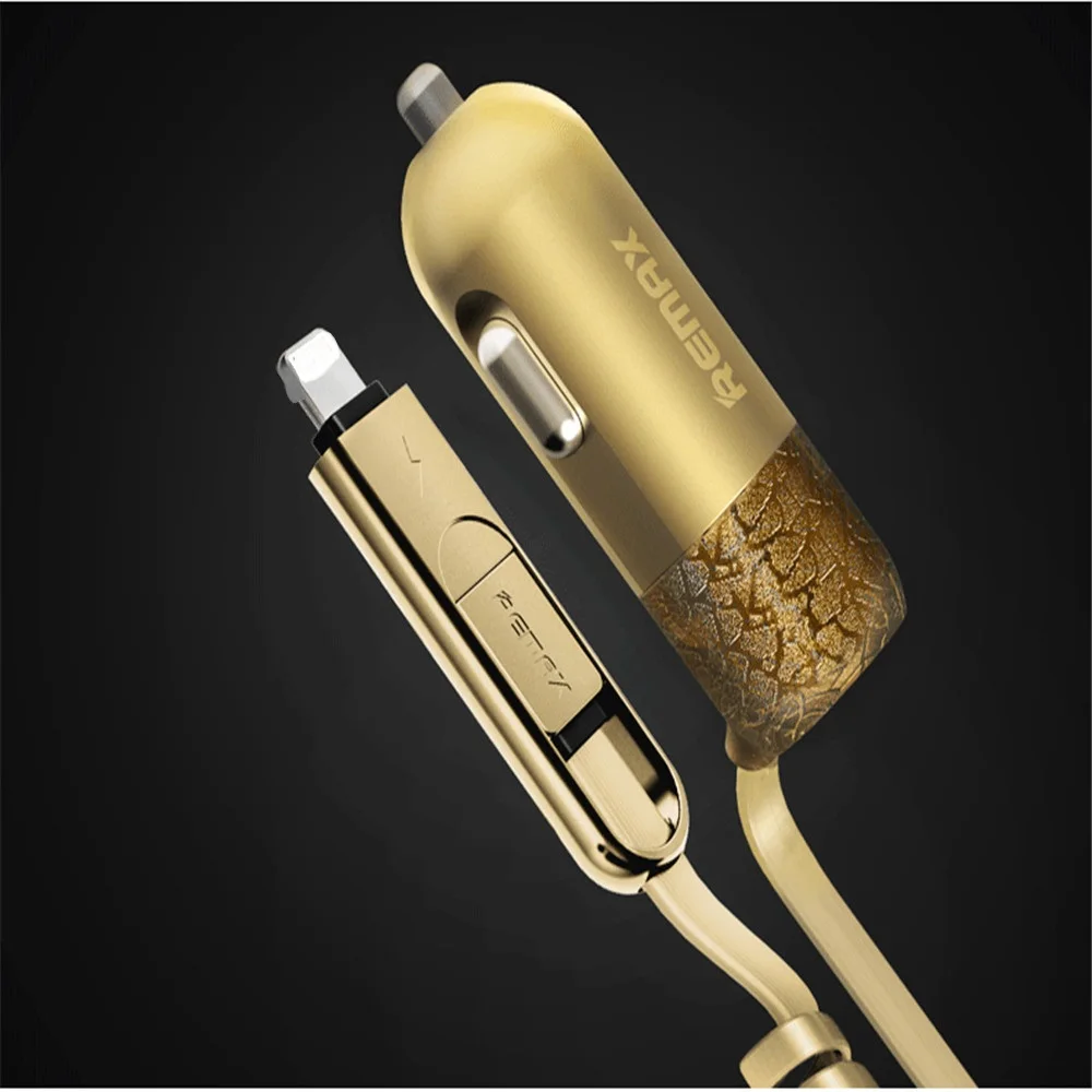 3.4A автомобильное зарядное устройство для быстрой зарядки 3 0 USB Remax с адаптером Micro