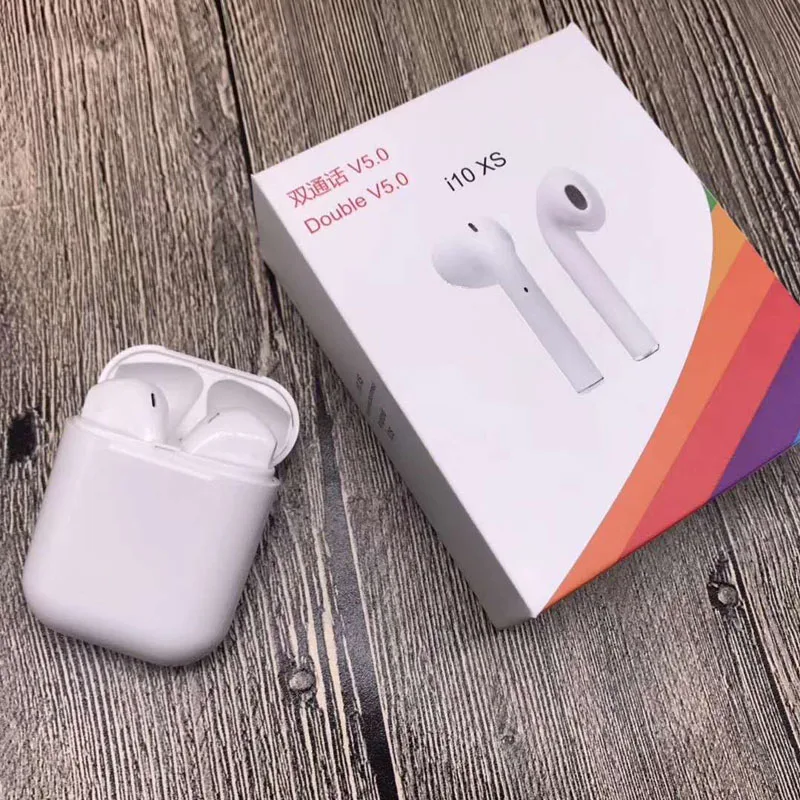Оригинал i10 xs TWS 1:1 мини беспроводной Bluetooth 5 0 стерео Бас спортивные наушники pk i11 I14