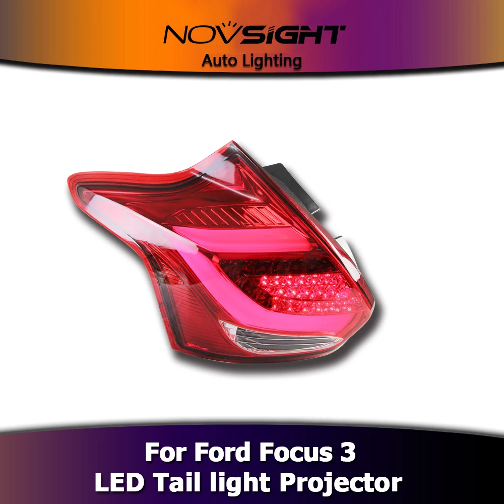NOVSIGHT 2 шт. авто светодиодный фар в сборе проектор DC12V Поворотная сигнальная лампа для Ford Fucus 3