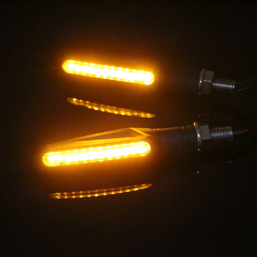 

1-10pcs Motorcycle Turn Signals Light 12 LED Universal Tail Flasher LED Flowing Water Blinker IP68 Bendable Motorcycle Lights