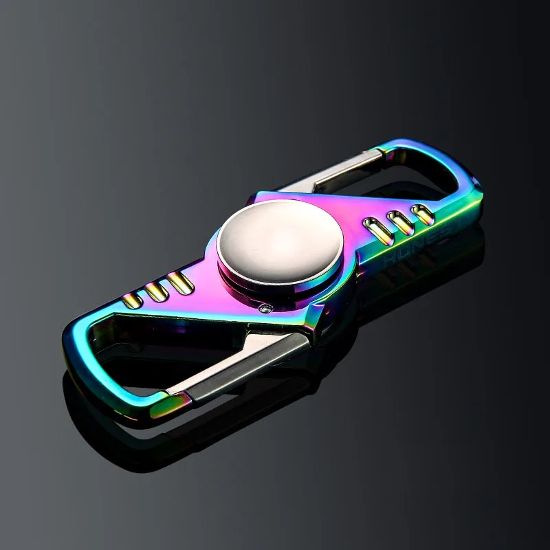 finger spinner keychain key ring handspinner chain holder creative waist hanging keyfob chaveiro llaveros hombre | Украшения и