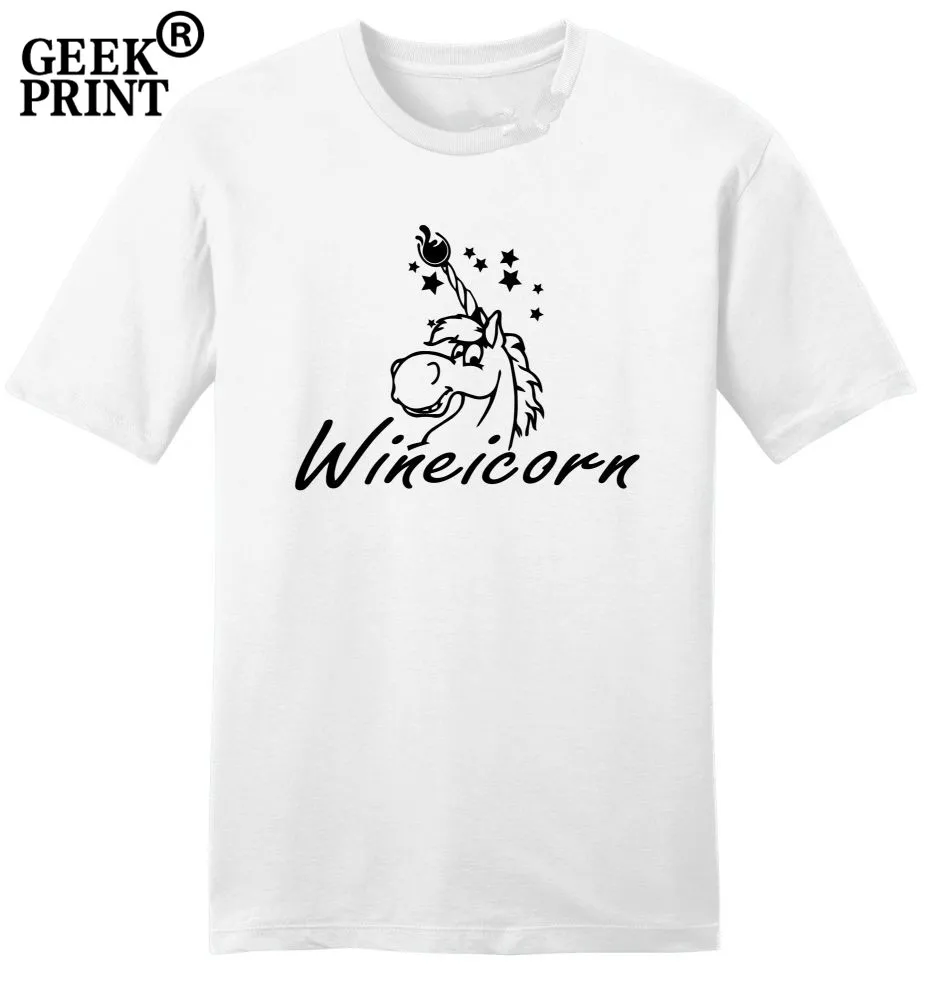 Забавная женская футболка Wineicorn Милая с единорогом винным спиртом подарок на