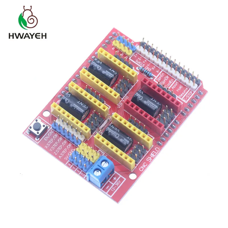 Щит для гравера V3 3D принтер с ЧПУ arduino щит A4988 DRV8825 arduino|Контроллер двигателя| |