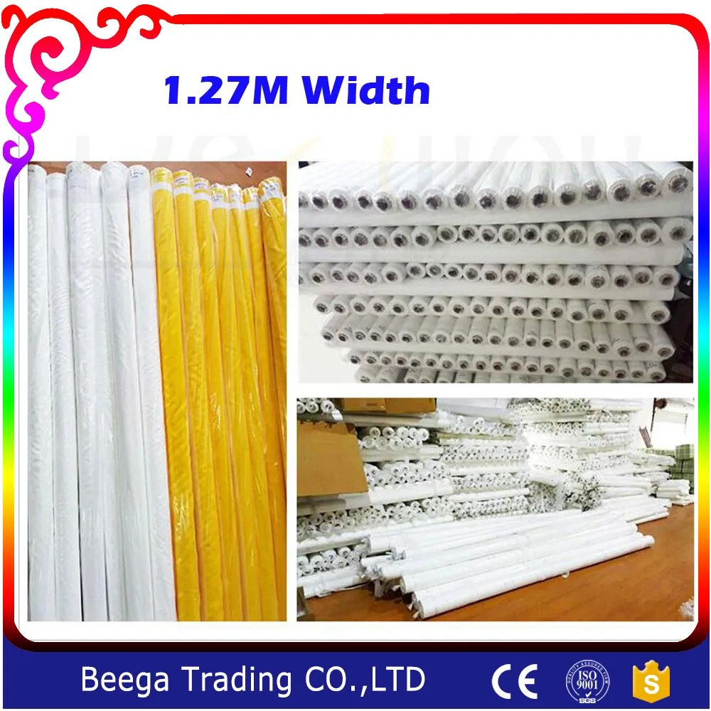 Белая сетка из полиэстера для трафаретной печати шириной 127 см | Инструменты