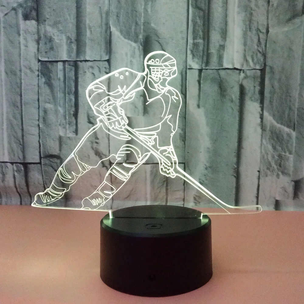 Новый лед плеер 3d огни Led градиент Ночная видения дистанционный сенсорный