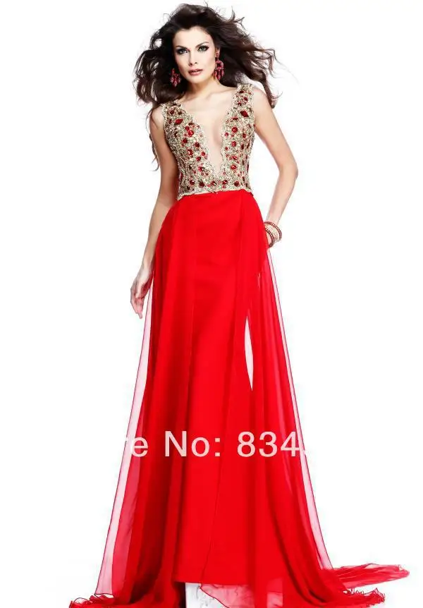2014 New Arrival Sexy V Neck Cap Sleeve Chiffon Beading Sequined Backless A Line Prom Evening Graduation Winter Dresses G 47|dress anna|dress