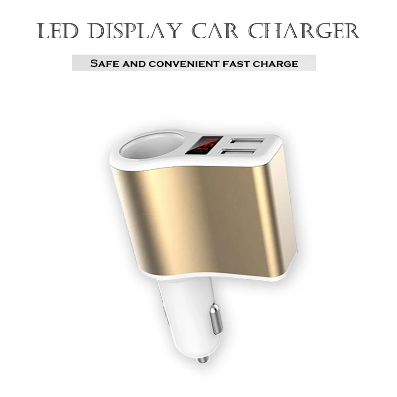 Автомобильное зарядное устройство с двумя портами 2.4A USB Smart Auto для мобильного