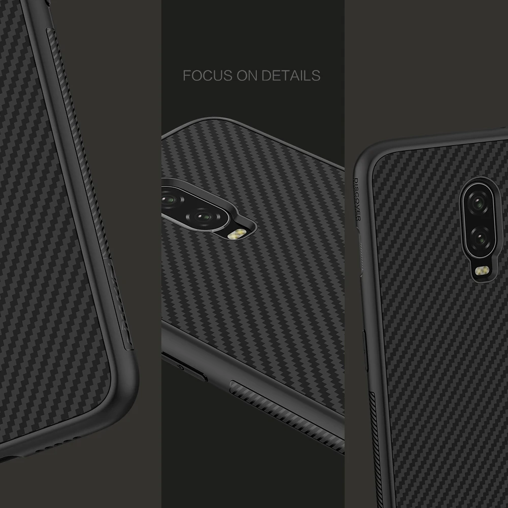 Nillkin для OnePlus 6T чехол из синтетического волокна ультра тонкий защитный задняя