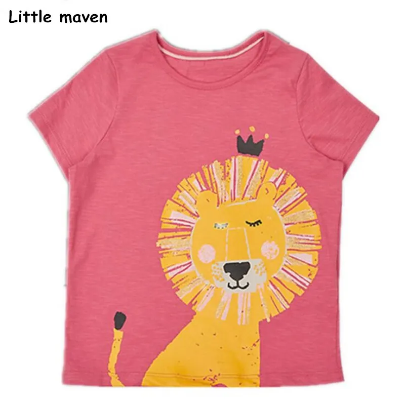 Детская футболка с короткими рукавами Little maven брендовая хлопковая Футболка