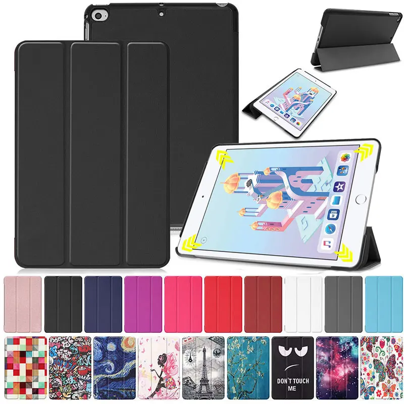 Магнитный чехол для iPad Mini 5 4 из искусственной кожи с откидной крышкой и