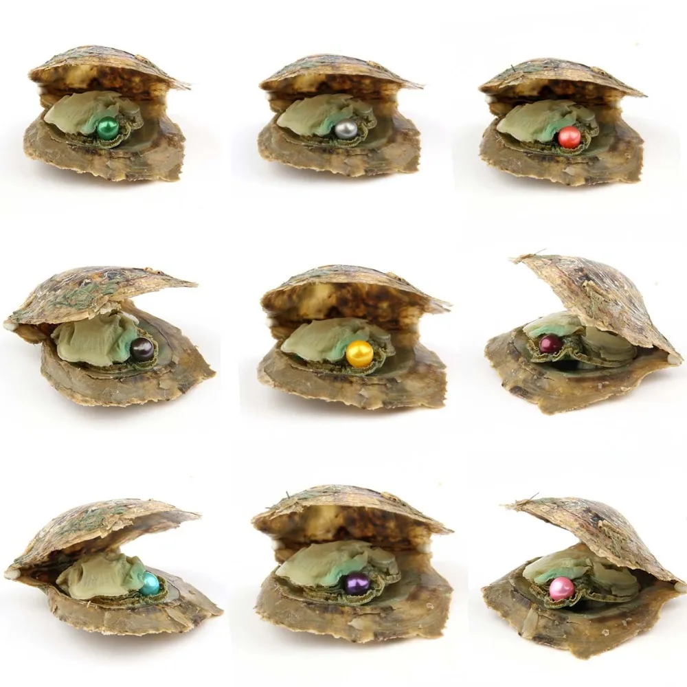 Жемчужные Oyster Akoya с искусственным жемчугом в виде сердца круглыми жемчужинами 7 8