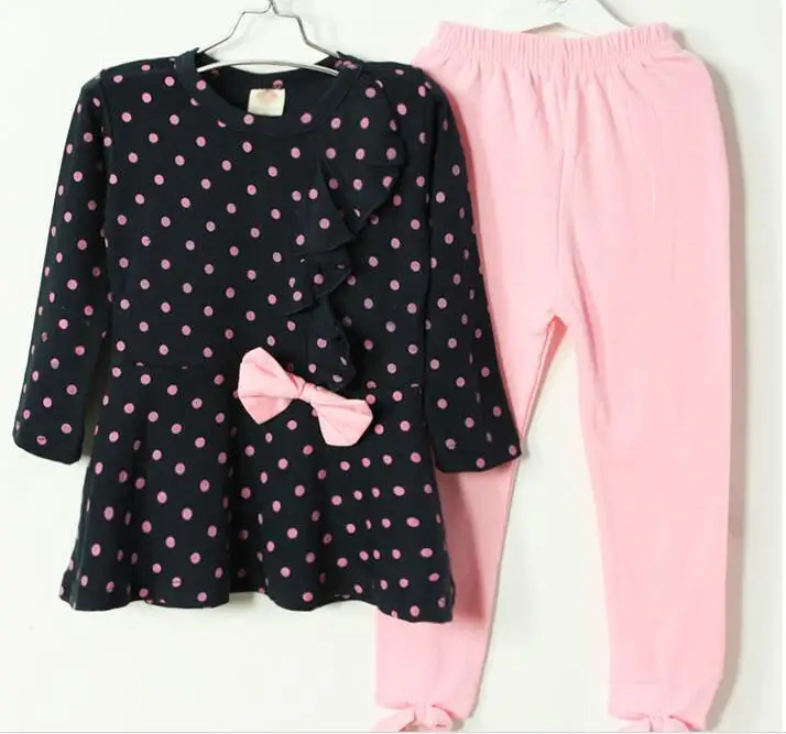 Mingzekids/осенняя одежда из двух предметов для маленьких девочек Розовая блузка в