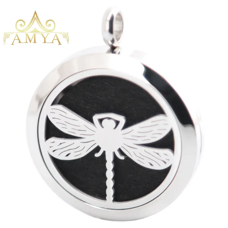 Серебряные украшения AMYA со стрекозой волшебная ароматерапия эфирные масла