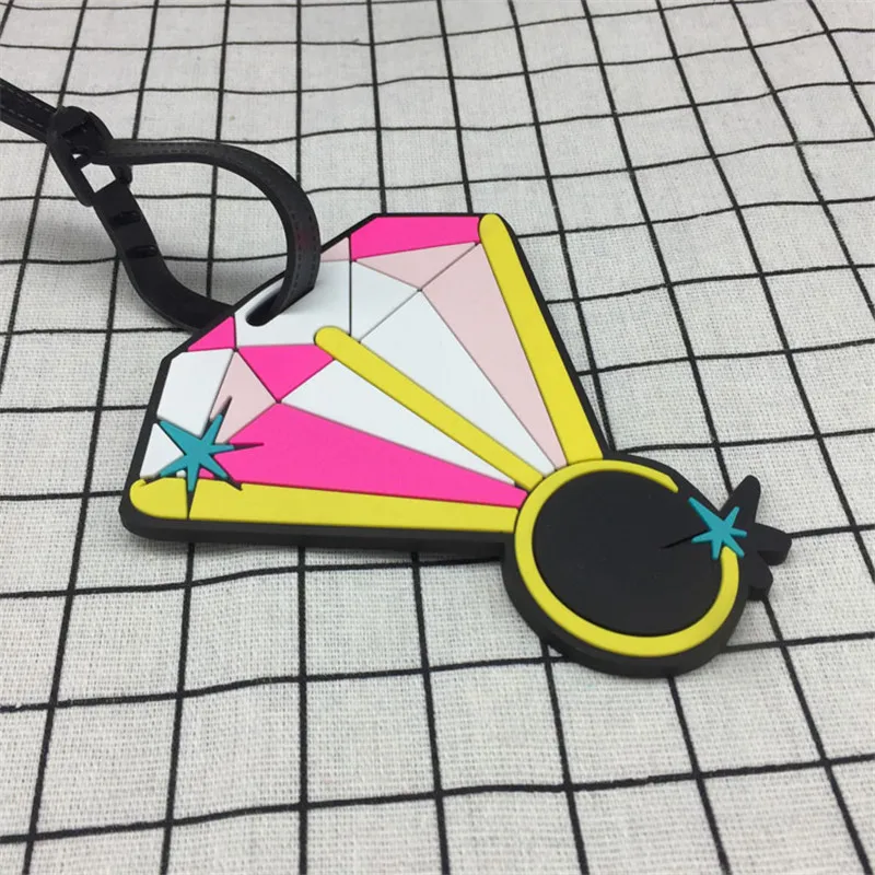 

Travel Accessories Lips Lipstick Luggage Tags MasonrCartoon Silica Gel Suitcase ID Addres Holder Baggage Boarding Portable Label