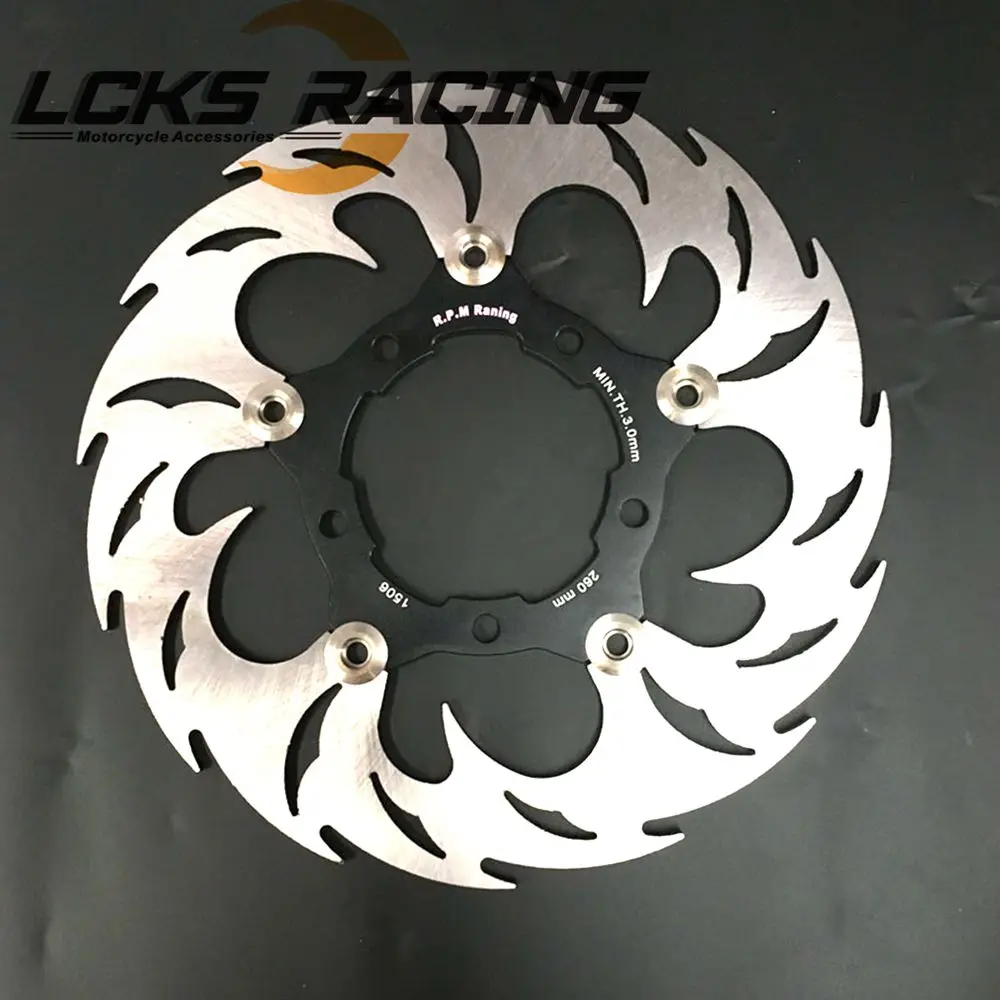 Мотоцикл Скутер общий алюминиевый тормозной суппорт диск колодки 260 мм Задний