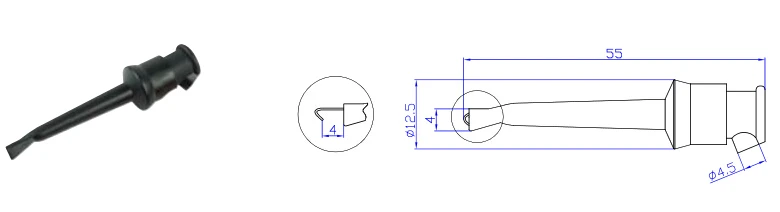 Высокое качество нейлон PA медь гибкий большой крюк клип Diy тестовые зонды PCB SMD