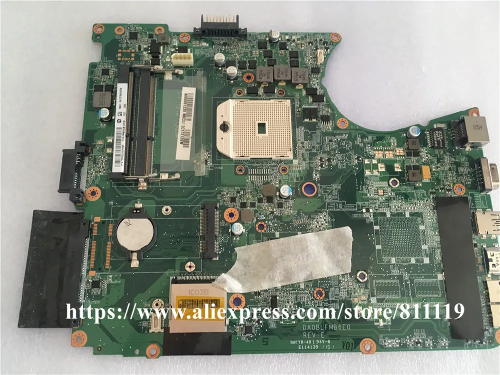Материнская плата DA0BLFMB6E0 для ноутбука Toshiba Satellite L755D L750D A000081230 материнская DDR3