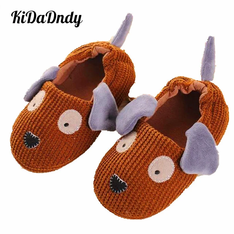 Kidadndy/зимняя домашняя обувь из хлопка домашние тапочки для мальчиков с коричневой