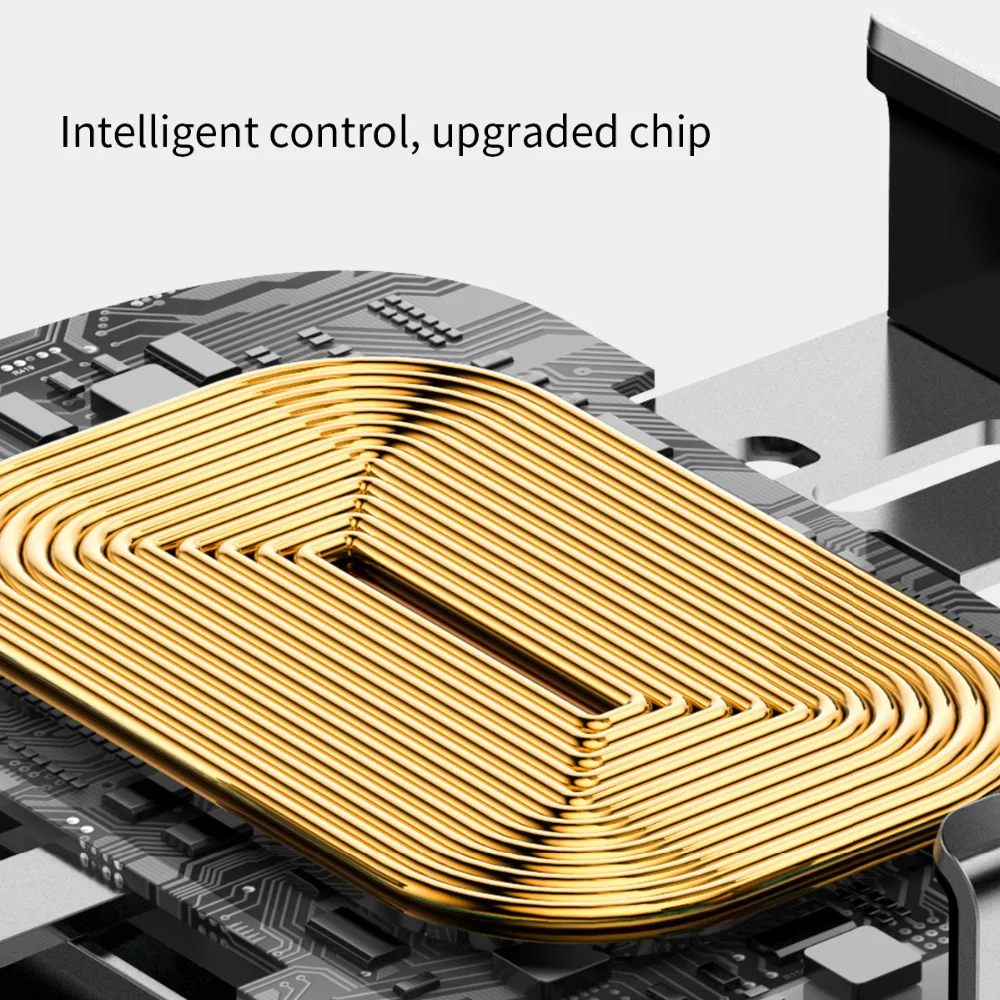 Baseus QI 10 Вт Беспроводное зарядное устройство для iphone X 8 Intelligent Sensing Air Vent держатель