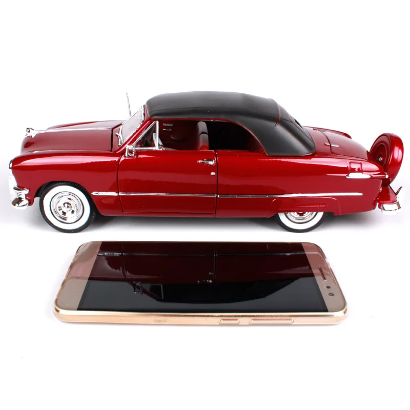 Maisto 1:18 1950 ford redwine коричневый автомобиль литья под давлением 285*100*88 мм роскошная винтажная модель автомобиля открытые двери автомобиль форма коллекция 31681
