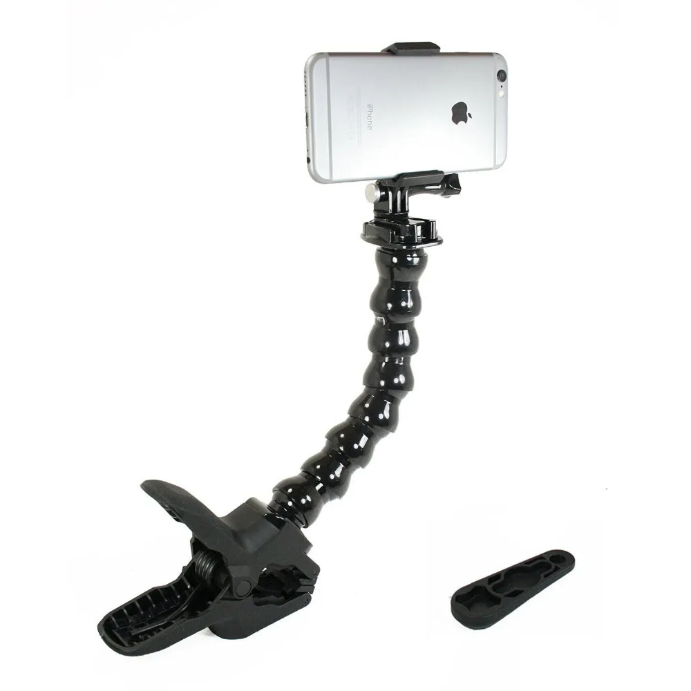 

Jaws Clamp w/Gooseneck & Smartphone Mount for Live Streaming, or Video Recording iphone holder