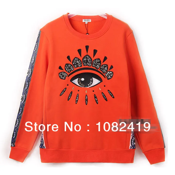 Gold embroidery winter coat big eyes thickened cashmere fashion paragraph sweater | Женская одежда