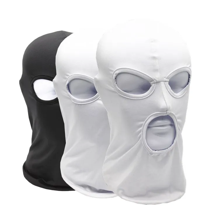 

Wholesale 3 Hole New Windproof Full Face Mask Quick-Drying Combat Breathable Anti UV Motorcycle Wargame Tactical Balaclava hat