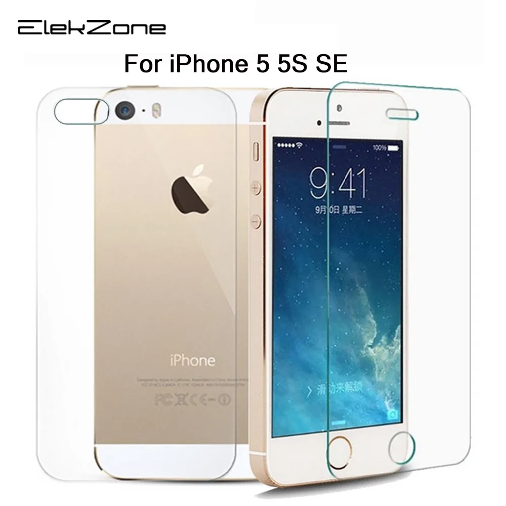2 шт./лот Защитная пленка для экрана Apple iPhone 5 SE закаленное стекло 5|Защитные стёкла