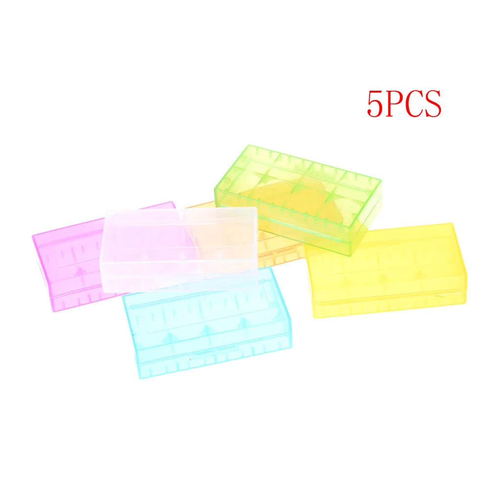 For 18650 CR123A 16340 Hard Plastic Transparent Battery Case Box Holder Storage 5pcs | Инструменты