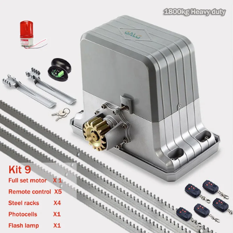 kit9 Превосходное использование Стальных стоек на молнии, передвижные ворота, открытые двери, автоматизация, прокатные раздвижные ворота, машина, морозостойкие с набором стеллажей - Цвет: kit9