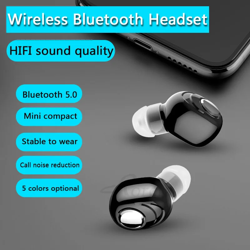 Roreta, мини беспроводные Bluetooth наушники с микрофоном, свободные руки, наушники, Bluetooth 5,0, Спортивная гарнитура для iPhone XR, samsung