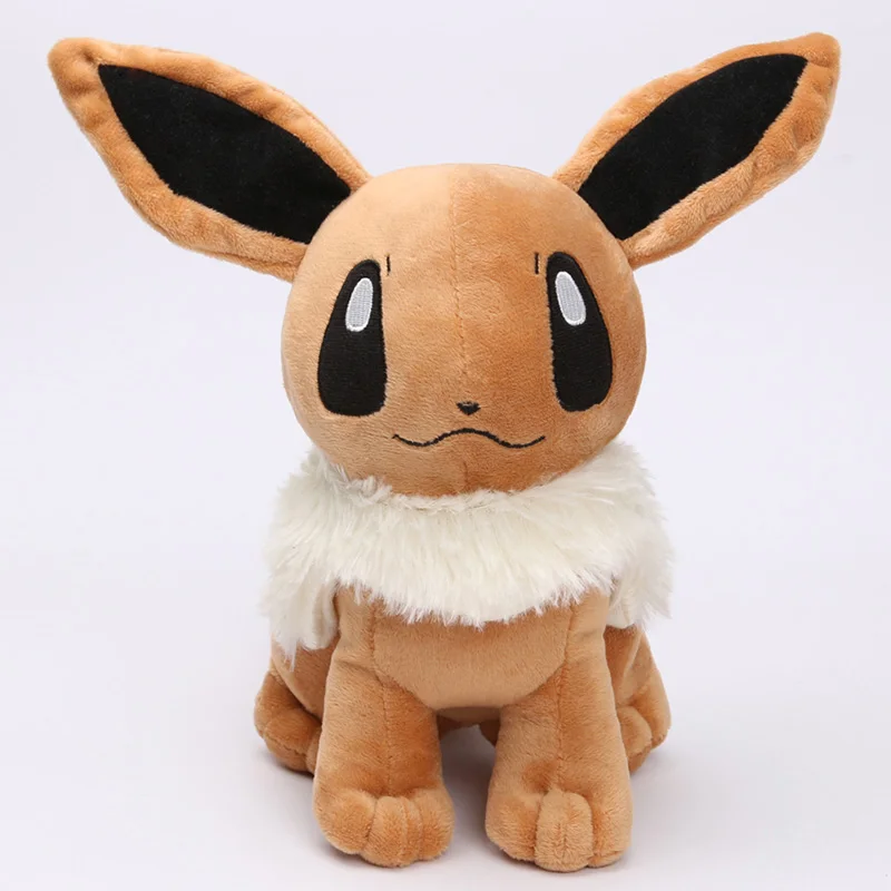 Eevee 30cm Карманный плюшевый Eevee Jolteon Umbreon flarion Espeon Vaporeon чучело куклы большие игрушки 30 см - Цвет: Eevee 30cm